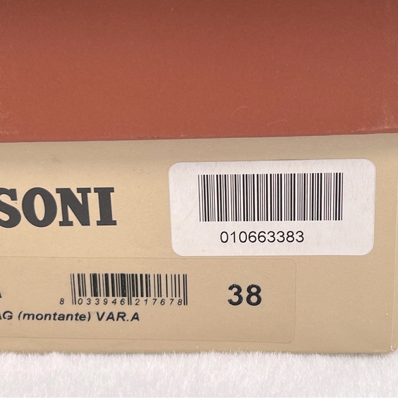 NIB Missoni Zig Zag Multicolor Embroidered Mesh Peep Toe Booties - Picture 11 of 13